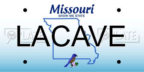 LACAVE Missouri License Plate