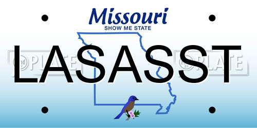 LASASST Missouri License Plate