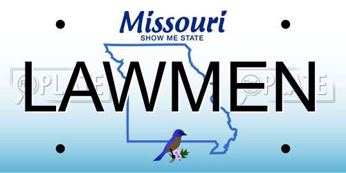 LAWMEN Missouri License Plate