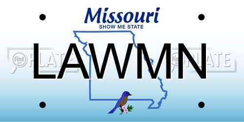 LAWMN Missouri License Plate