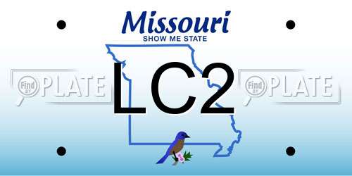 LC2 Missouri License Plate