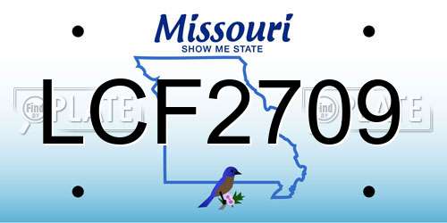 LCF2709 Missouri License Plate