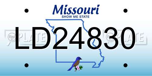LD24830 Missouri License Plate