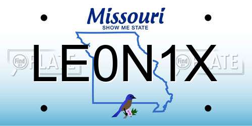 LE0N1X Missouri License Plate