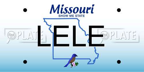 LELE Missouri License Plate