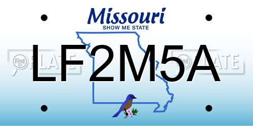 LF2M5A Missouri License Plate