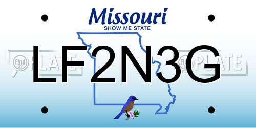 LF2N3G Missouri License Plate