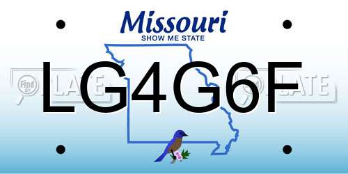 LG4G6F Missouri License Plate