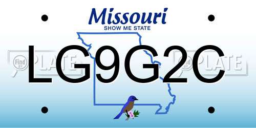 LG9G2C Missouri License Plate
