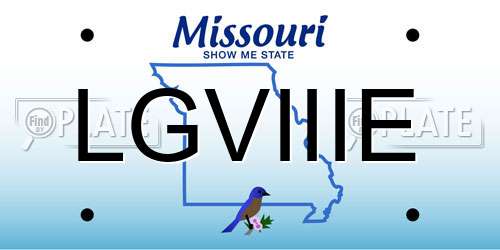 LGVIIIE Missouri License Plate