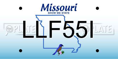 LLF55I Missouri License Plate