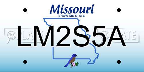 LM2S5A Missouri License Plate