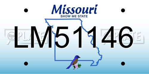LM51146 Missouri License Plate