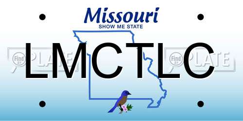 LMCTLC Missouri License Plate