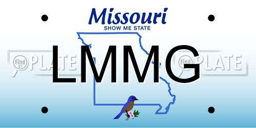 LMMG Missouri License Plate