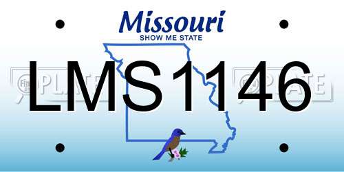 LMS1146 Missouri License Plate