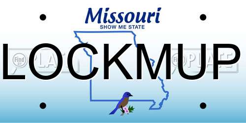 LOCKMUP Missouri License Plate