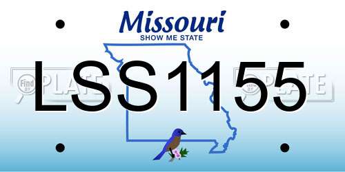 LSS1155 Missouri License Plate