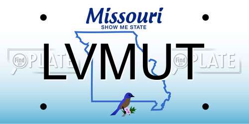 LVMUT Missouri License Plate