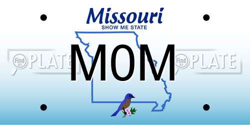 M0M Missouri License Plate
