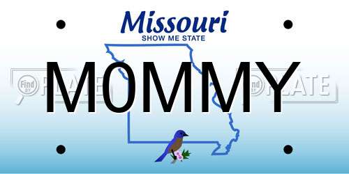 M0MMY Missouri License Plate