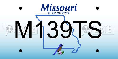 M139TS Missouri License Plate