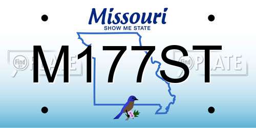 M177ST Missouri License Plate