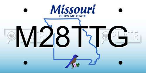 M28TTG Missouri License Plate