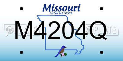 M4204Q Missouri License Plate
