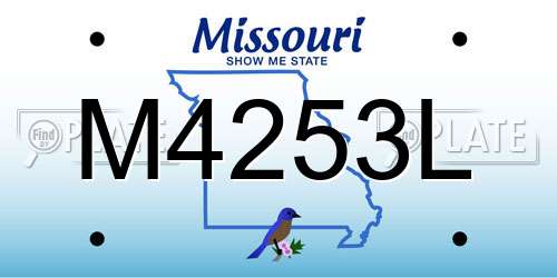 M4253L Missouri License Plate