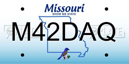 M42DAQ Missouri License Plate