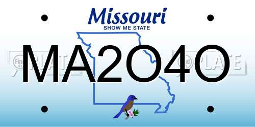 MA2O4O Missouri License Plate