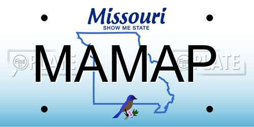 MAMAP Missouri License Plate
