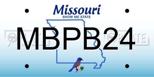 MBPB24 Missouri License Plate