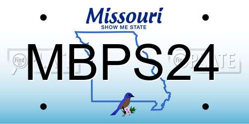MBPS24 Missouri License Plate
