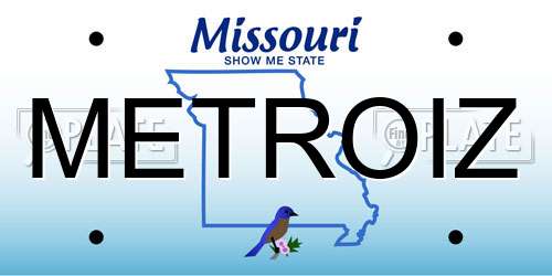 METROIZ Missouri License Plate