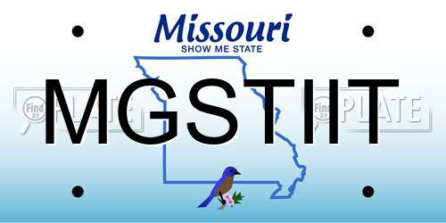 MGSTIIT Missouri License Plate