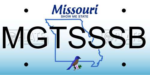 MGTSSSB Missouri License Plate