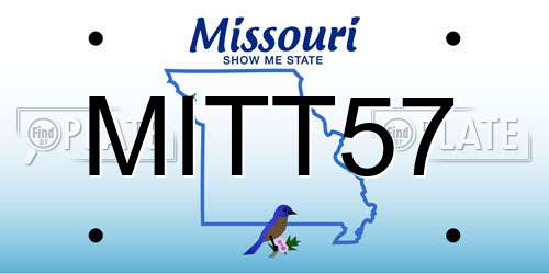 MITT57 Missouri License Plate