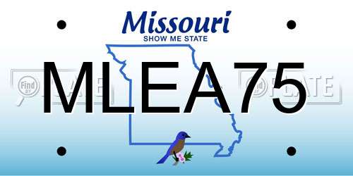 MLEA75 Missouri License Plate