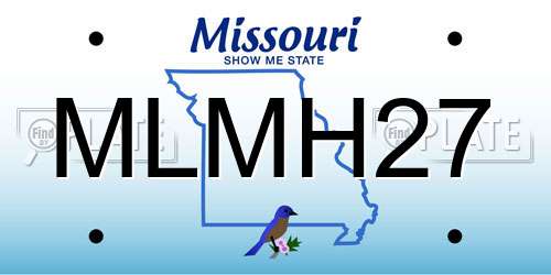 MLMH27 Missouri License Plate