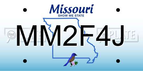 MM2F4J Missouri License Plate