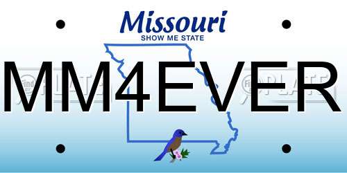 MM4EVER Missouri License Plate