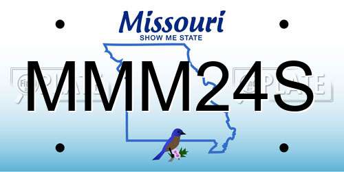 MMM24S Missouri License Plate