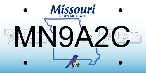MN9A2C Missouri License Plate