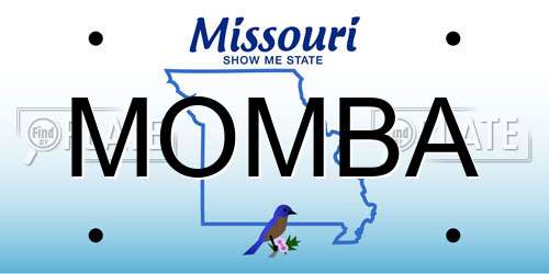 MOMBA Missouri License Plate