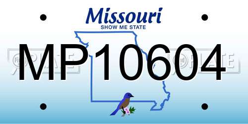 MP10604 Missouri License Plate