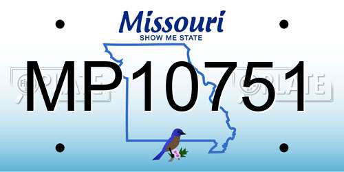MP10751 Missouri License Plate