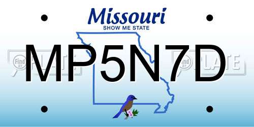 MP5N7D Missouri License Plate