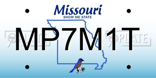 MP7M1T Missouri License Plate